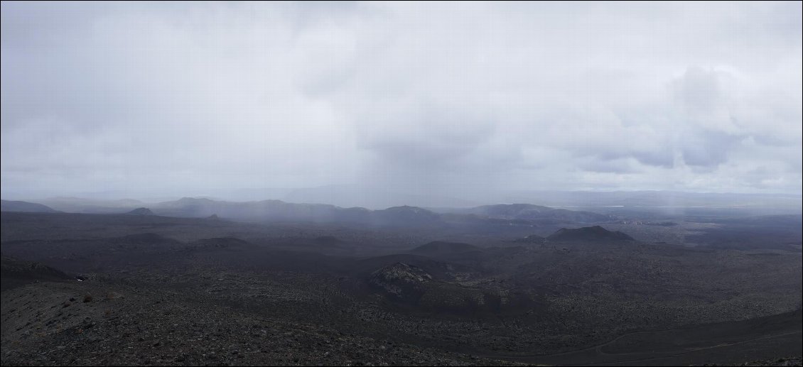 Vue du sommet de l'Hekla