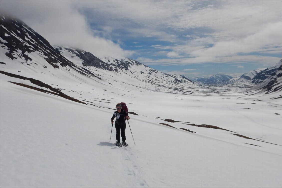 en chemin vers le col