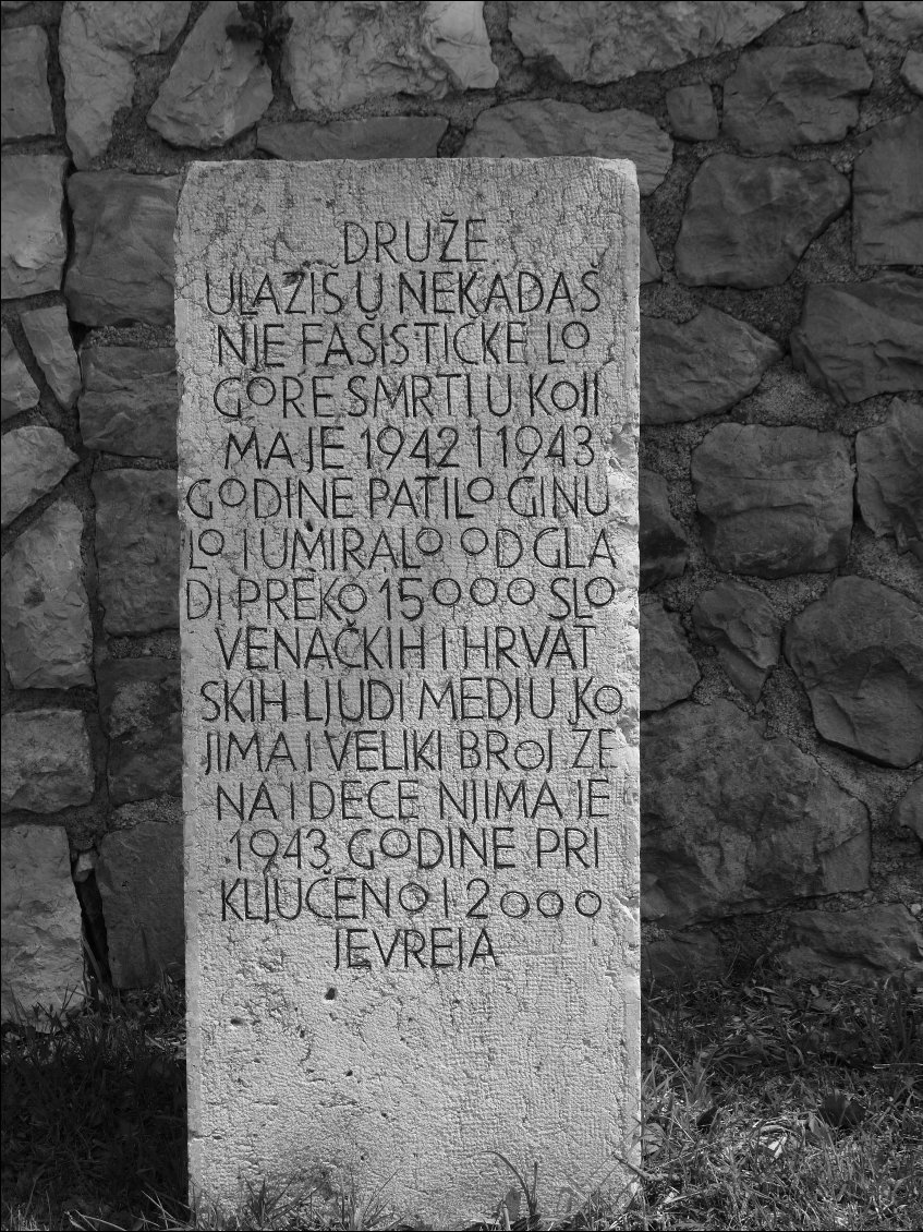 Rab, même sur cette petite île, un camp. L'horreur fasciste est passée par là... Cela nous aura suivi malheureusement durant tout le voyage. No pasaran !