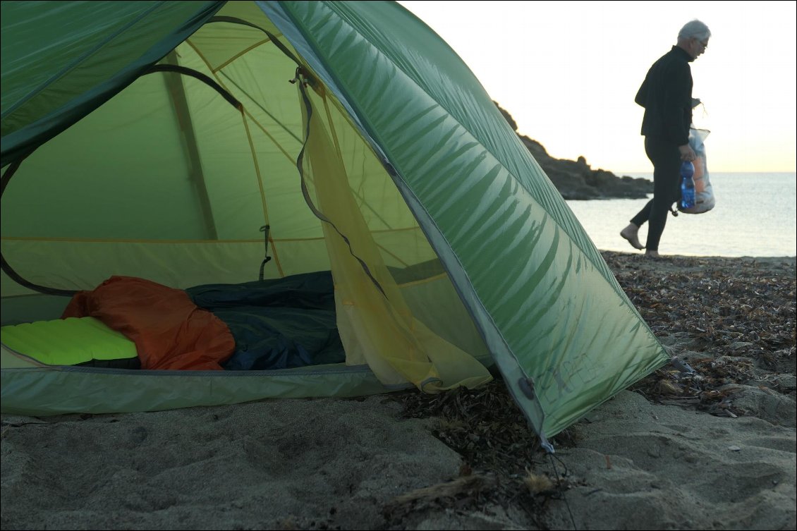 Sur une plage de Minorque.