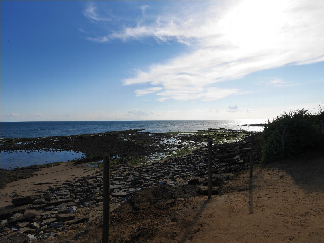 Promenade vers la plage du Veillon