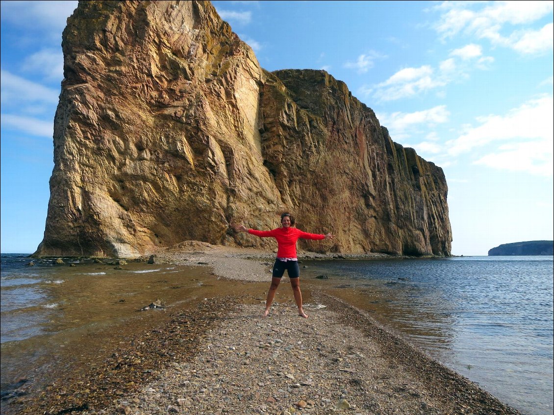 Au pieds du Rocher Percé Gaspésie