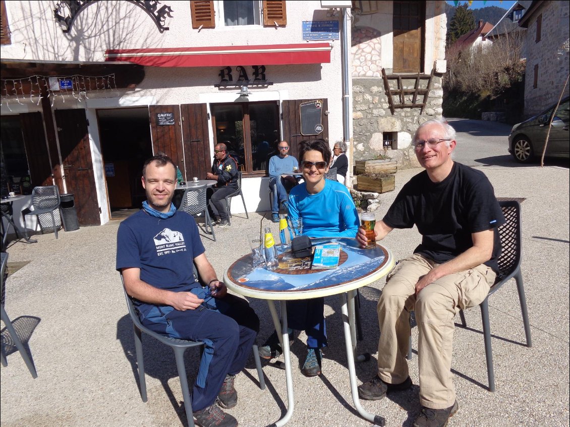 La traditionnelle bière de la fin...