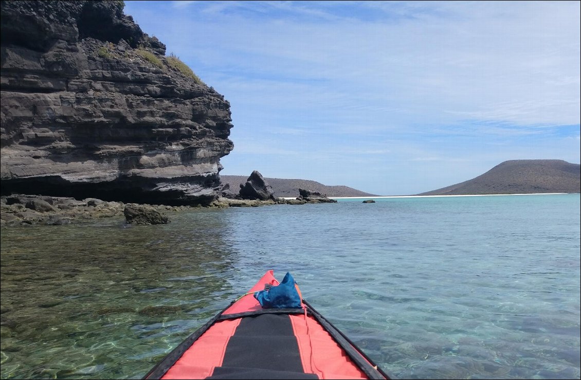 Arrivée à l'entrée de la Baie de San Gabriel.