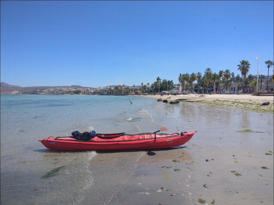 Accostage sur une plage de La Paz.