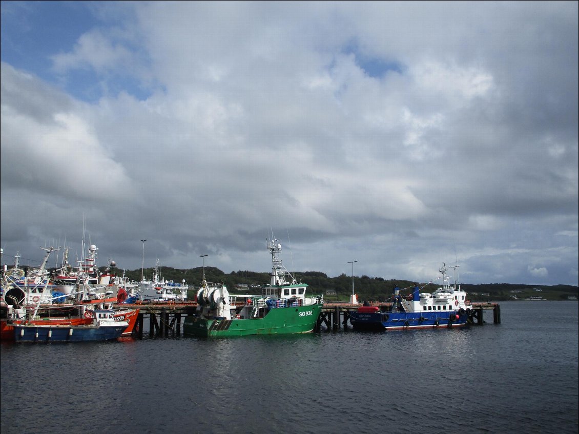Killybegs, plus gros port de pêche du comté et d'Irlande. Un petit air du Guilvinec au pays bigouden ...