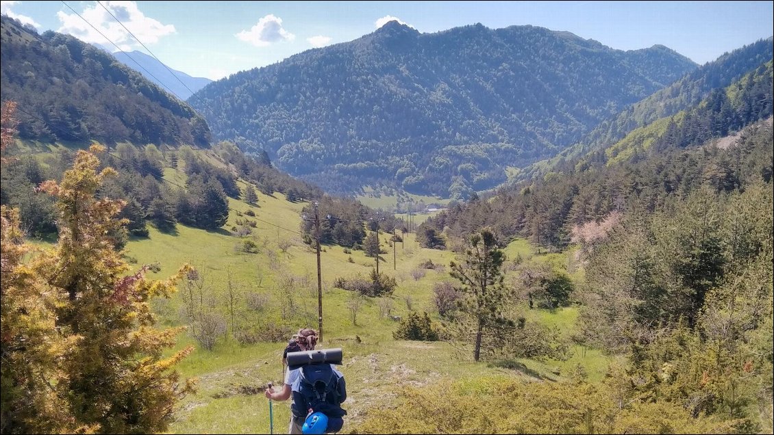 Descente du col de Grimone