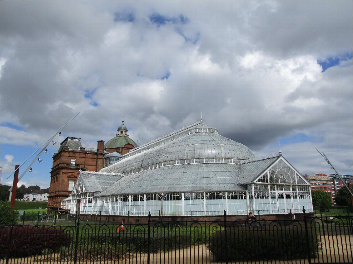 Le jardin botanique près du fleuve Clyde.