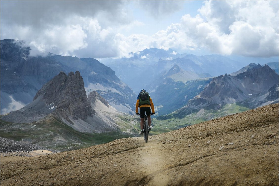 Rouler sur ce terrain, à cette altitude... c'est grisant !