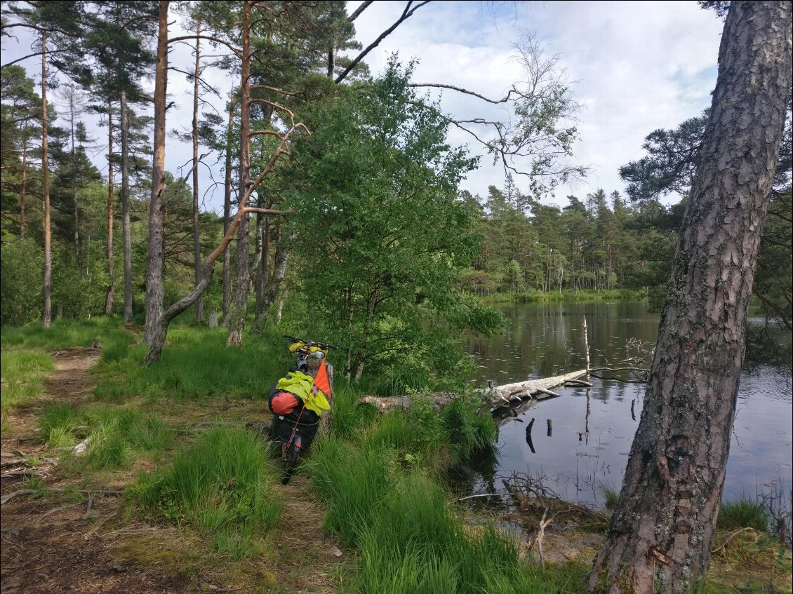 A 15km de Goteborg et l'impression d'être dans des immenses étendues vierges !