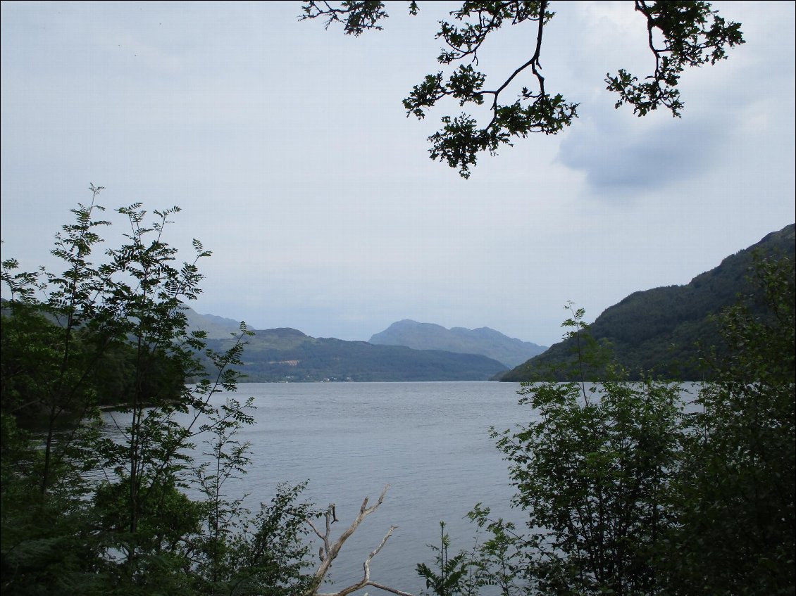 Fin du Loch Lomond. A partir de maintenant ça va grimper un peu plus.