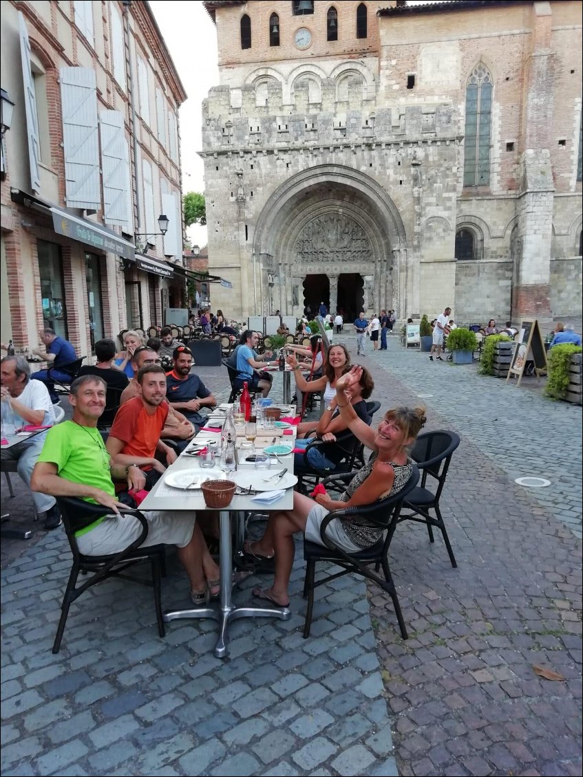 Soirée avec pèlerins de Compostelle.