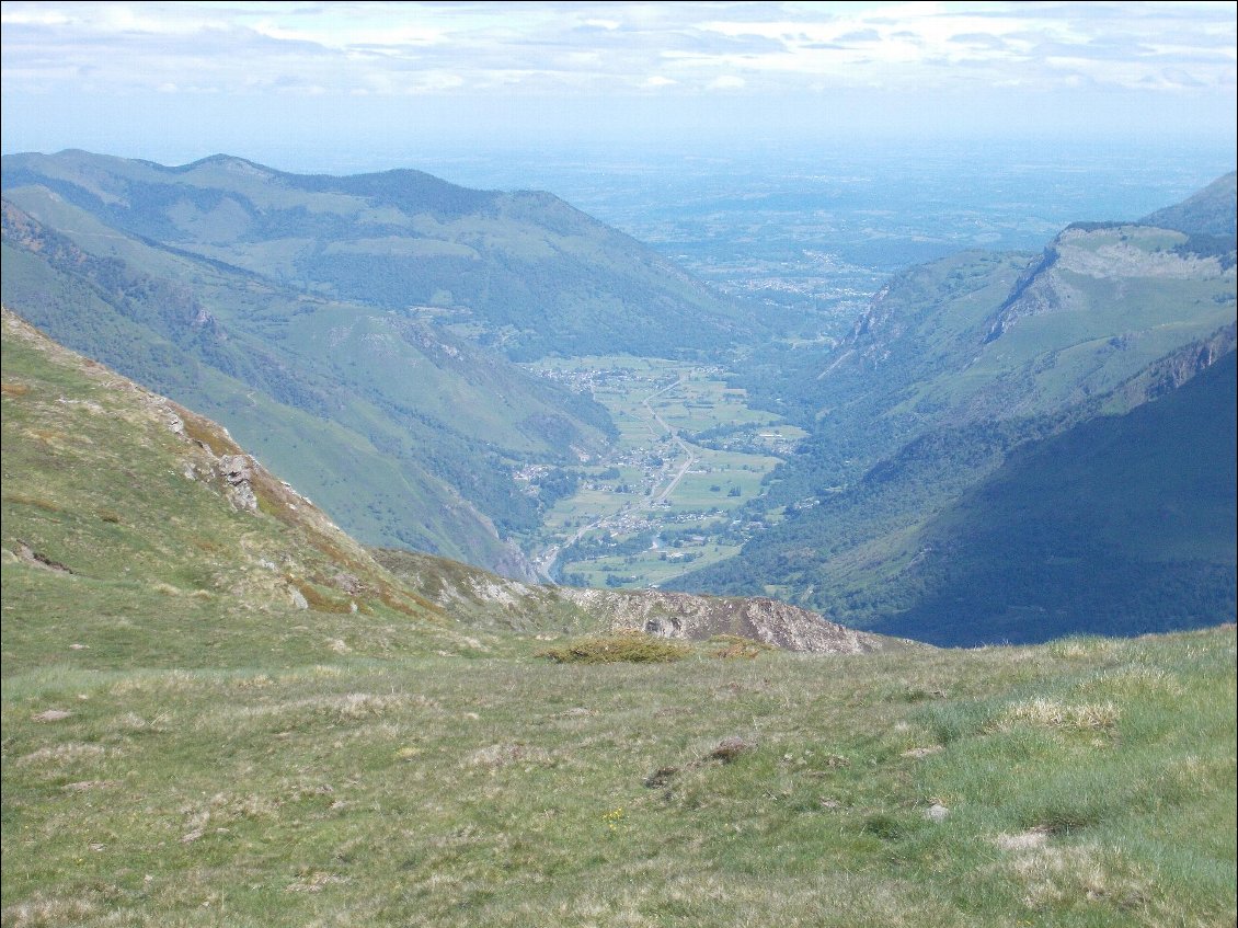 Alignement de villages dans la vallée.