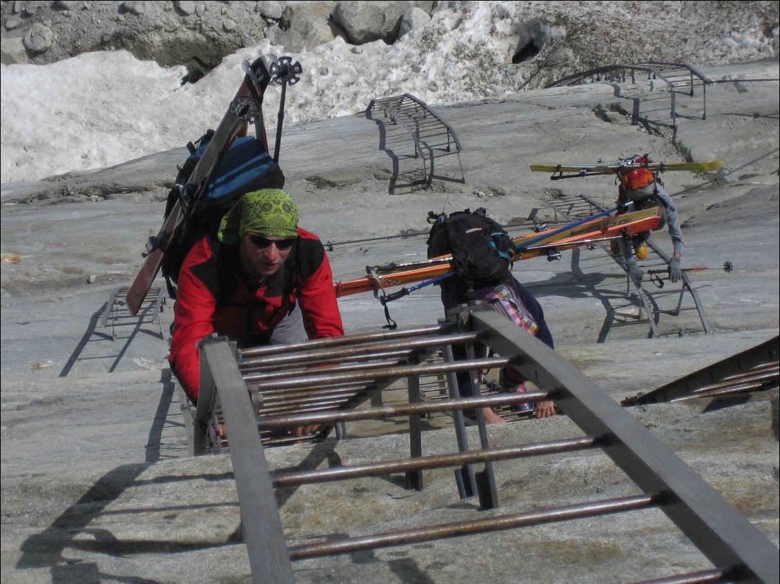 Échelles entre le Montenvers et la mer de Glace, 2008
Photo : Guillaume Blanc