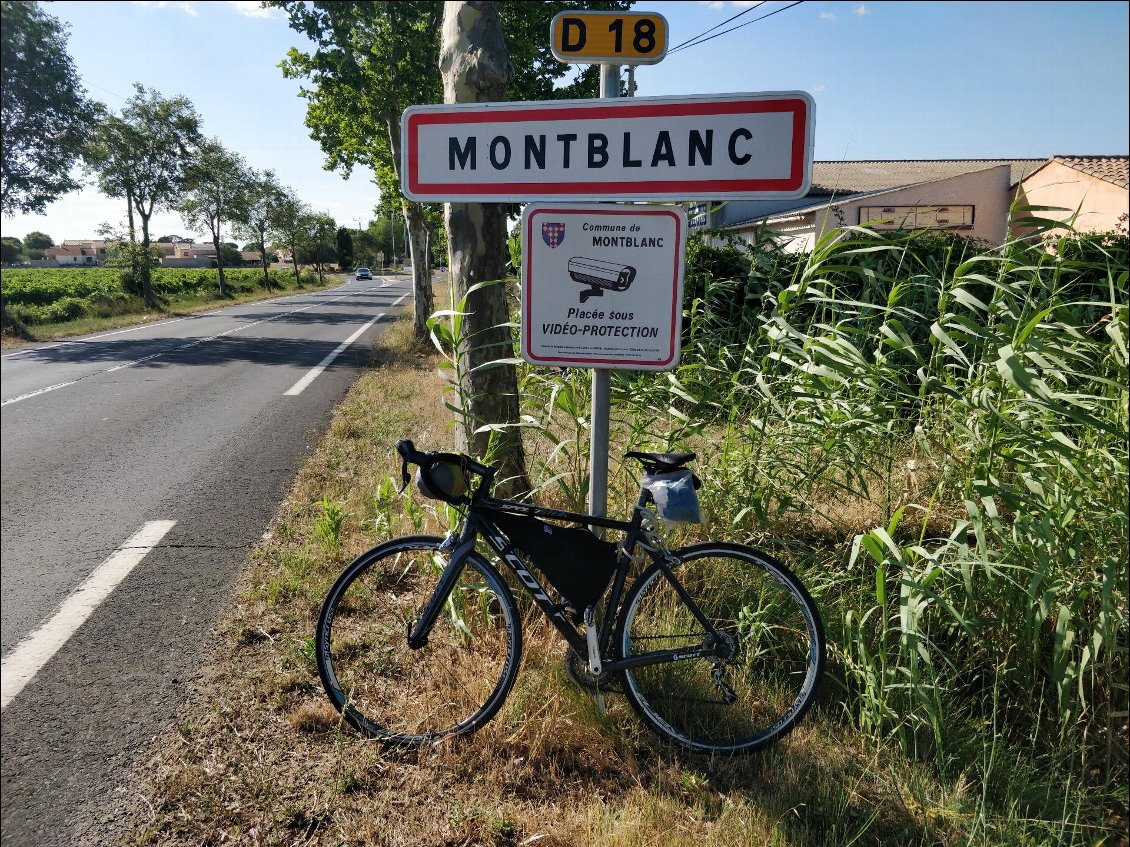 Le Montblanc à vélo :-)