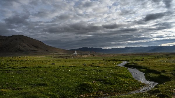 Un lieu de bivouac idyllique...