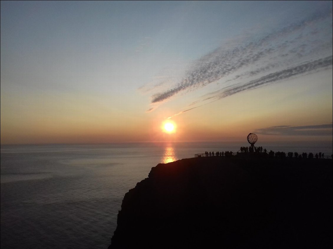 Soleil de minuit au Cap Nord, 19 juillet 2019