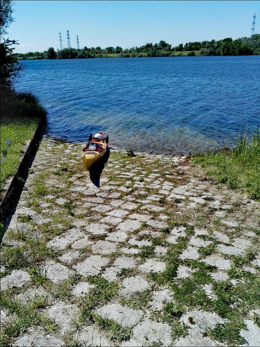 Rampe du barrage agricole de Kehl (DE) - Strasbourg (F)