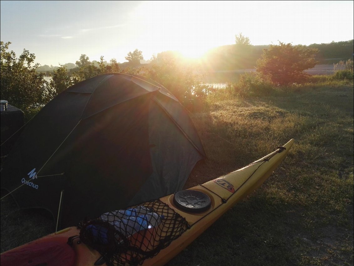 Haringvliet (NL). Bivouac