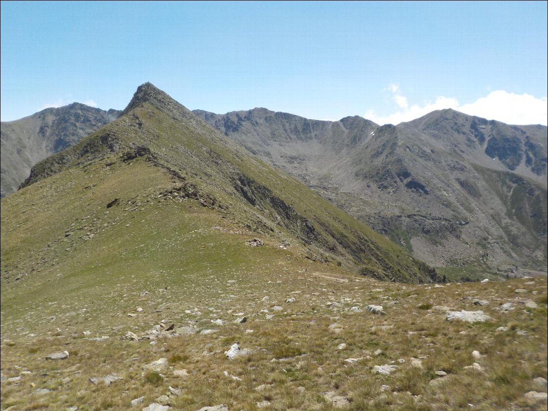 J7. Vue depuis la crête du Barbet.