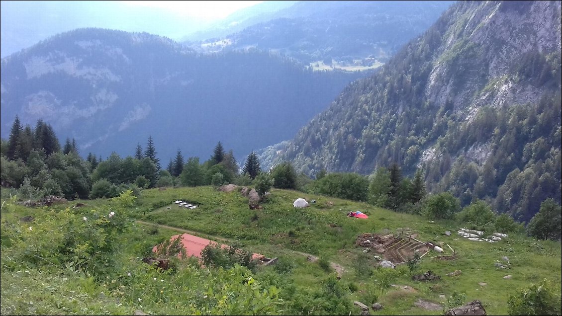 Bivouc à côté du jardin du refuge!