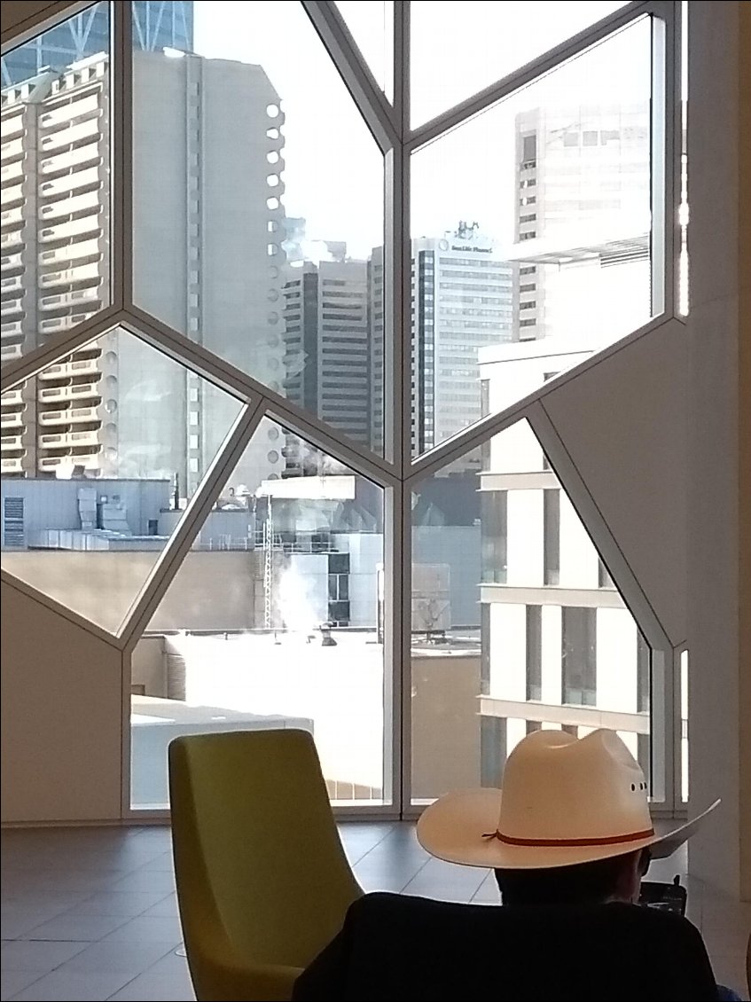 Enfin un cowboy ... à la bibliothèque!