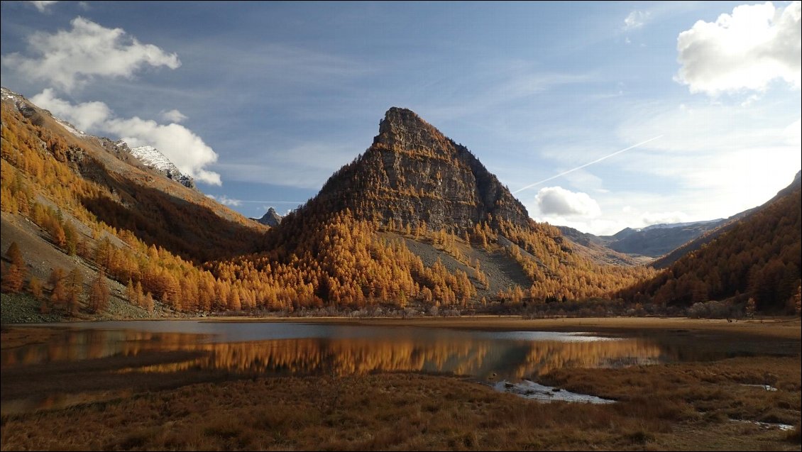 Lac et pointe des Sagnes. Ubaye.