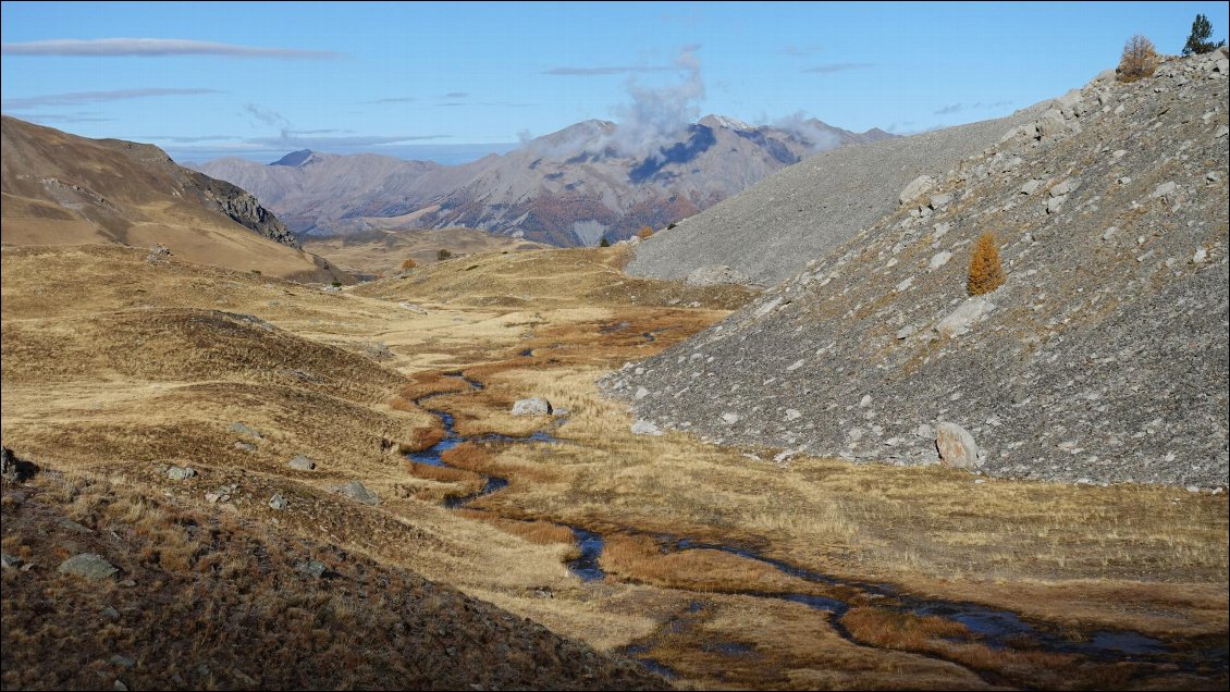 Dans la montée vers le Jas du Chamois. Ubaye.