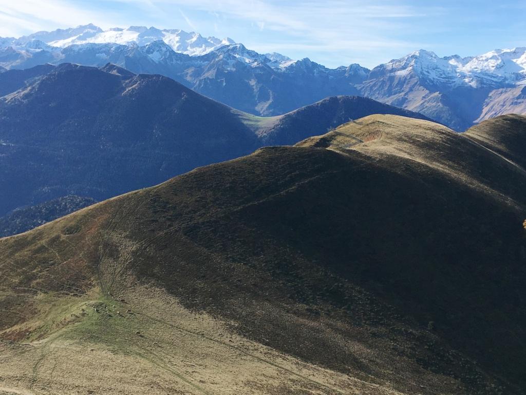 La fin des crêtes jusqu'au Poujastou