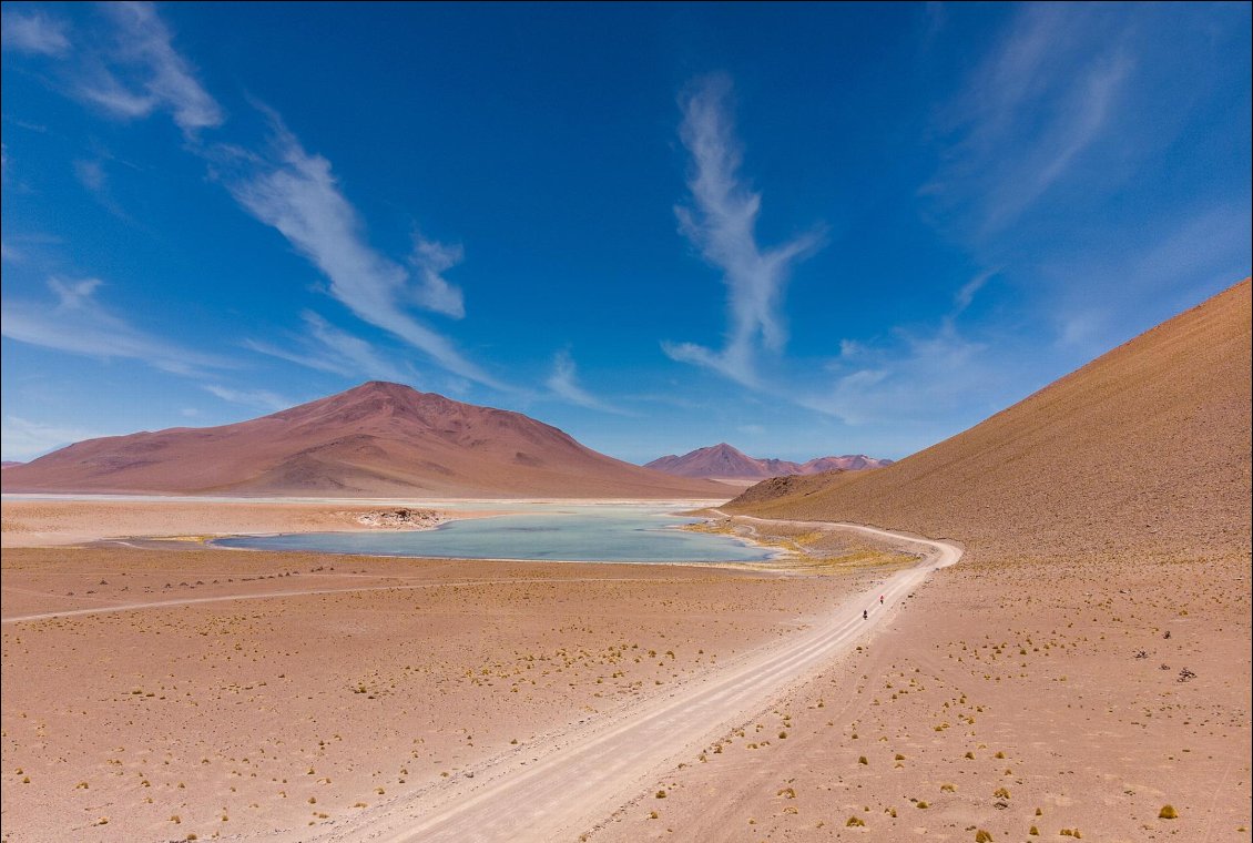 Laguna Chalviri (Bolivie), 6 mois à vélo en Amérique du Sud.
Photo : Manu d'Adhémar