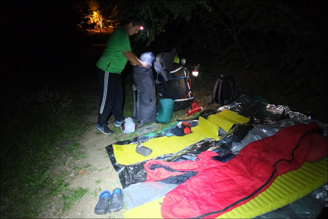 1ère nuit à côté des pompiers à Roanne