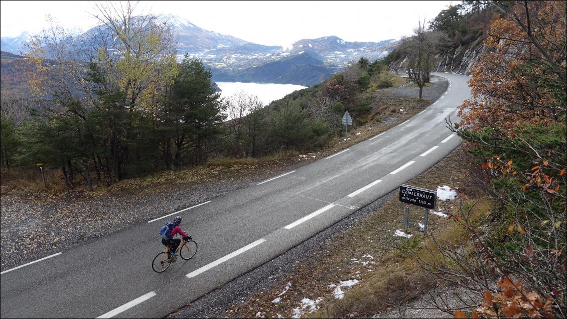 Vélo automnal par température froide, Hautes-Alpes