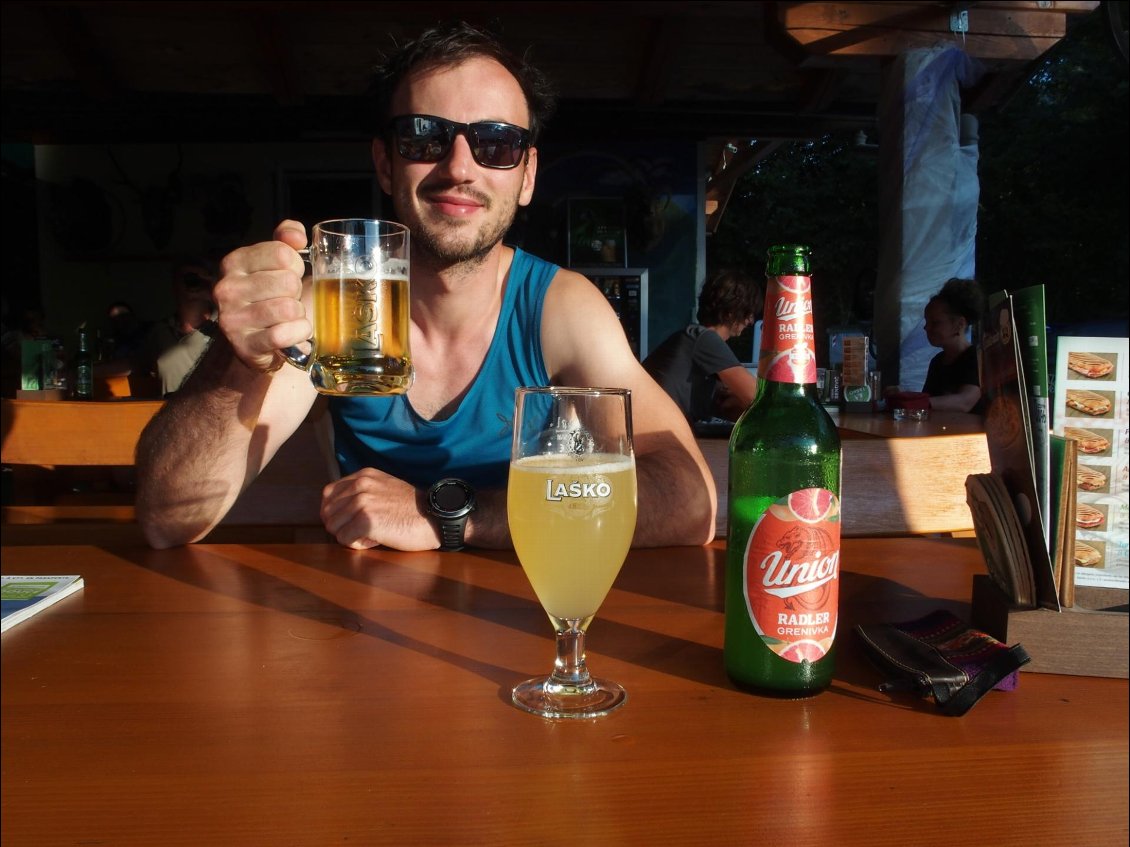 Et pour bien finir la journée... Une bonne Pils locale.