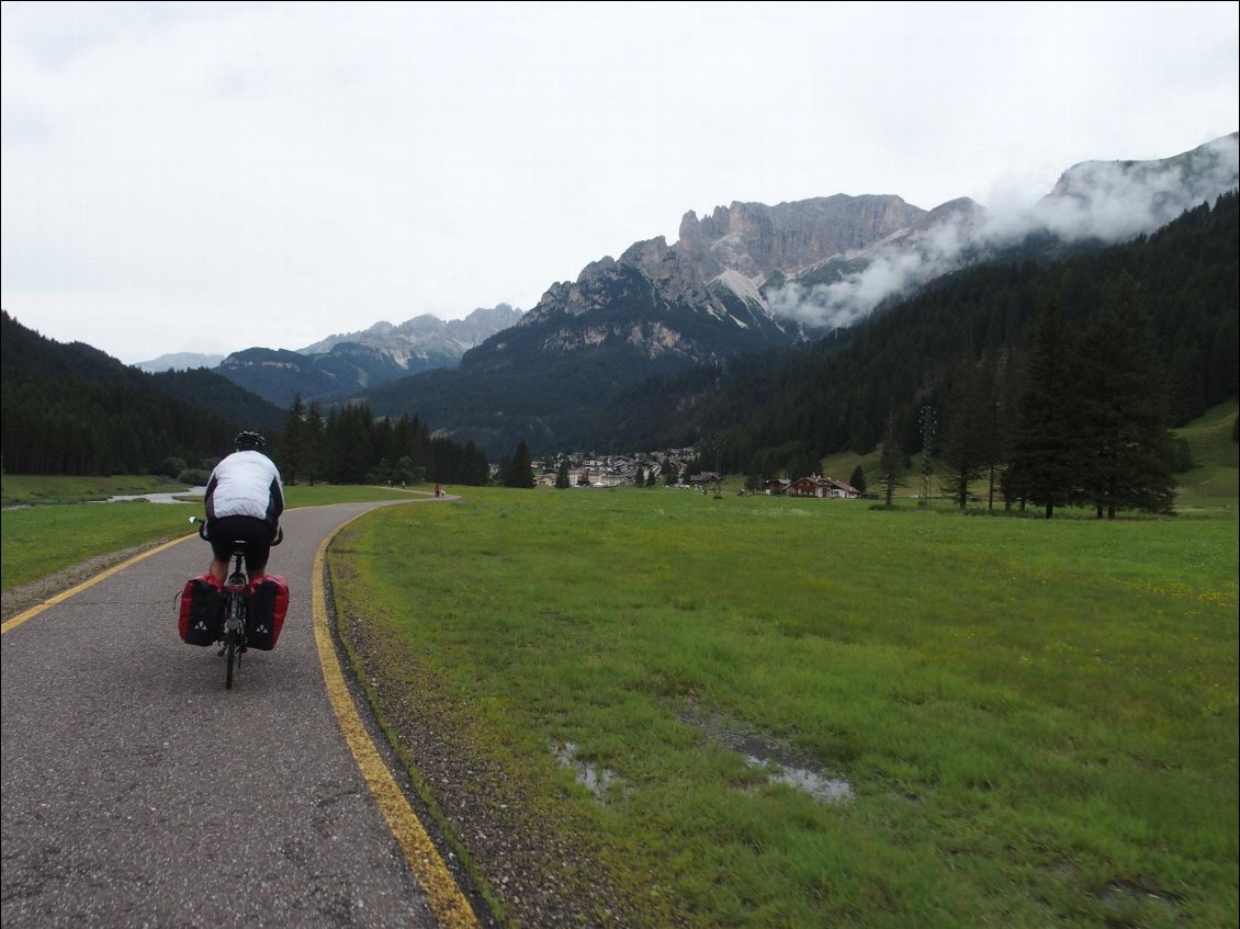 Arrivée dans le Val di Fassa