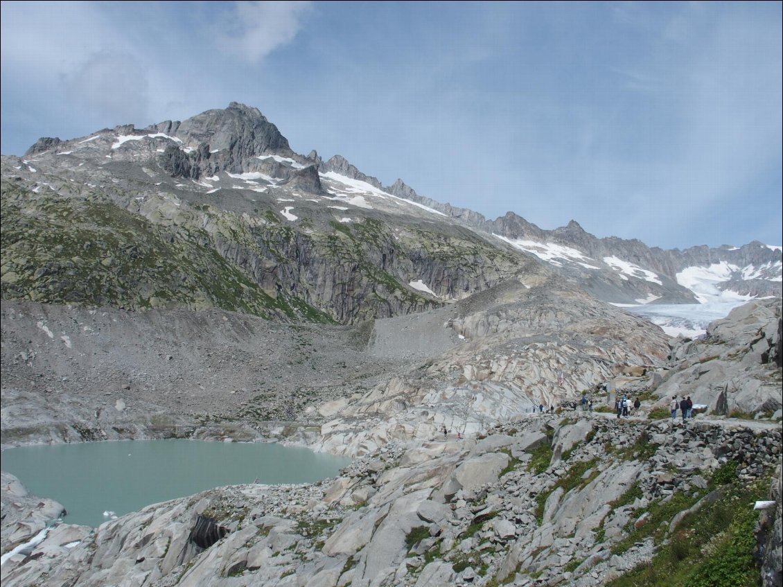 Le glacier du Rhône, ou bien ce qu'il est reste...