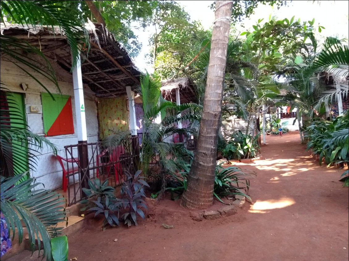 Mon Logement dans une cabinas à Arambol