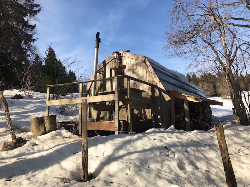 Ma cabane du premier soir, la Petite Echelle