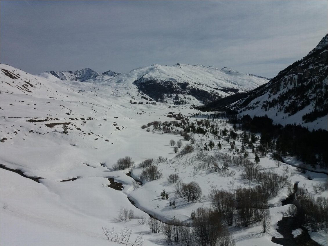 Marais du Bourget entre Cervières et le col Bousson.