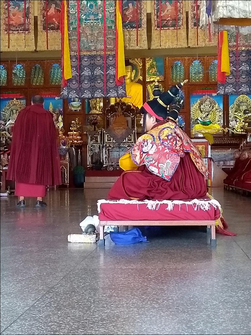 Cérémonie au temple du Karmapa