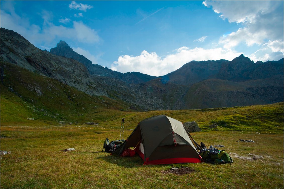 Spot du soir non loin du refuge de la Blanche.