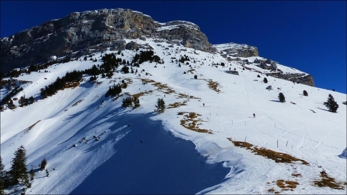 Au col des Ayes, sous la Dent de Crolles