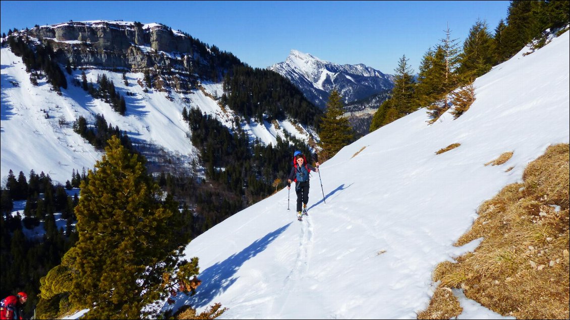 Dans la traversée vers le Trou du Glaz