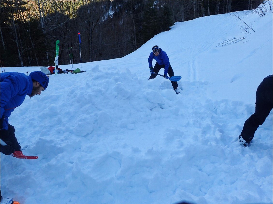 Construction de l'igloo