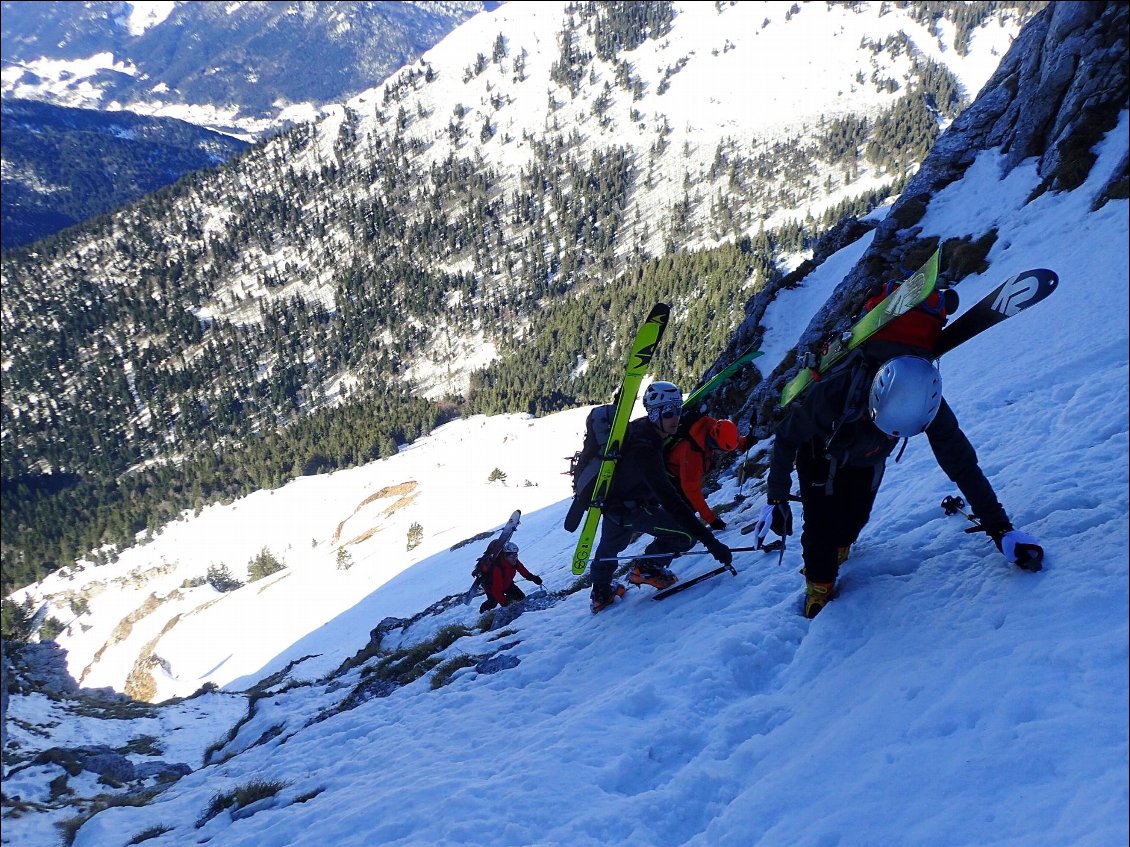 Ambiance dans le couloir W des Lances