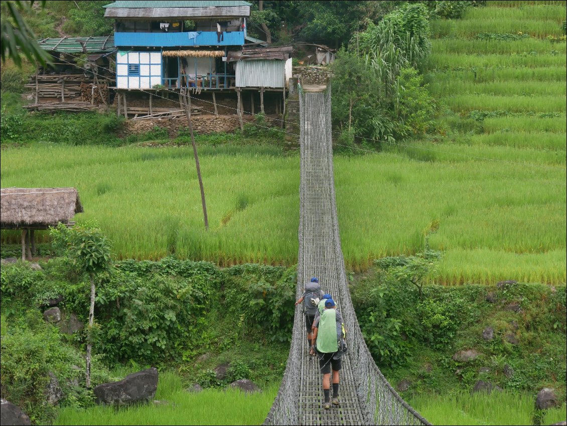 Passerelle himalayenne journalière.