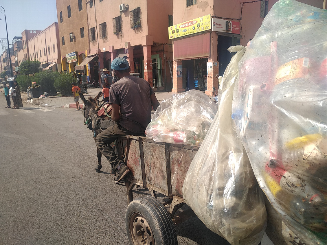 transport des emballages plastiques