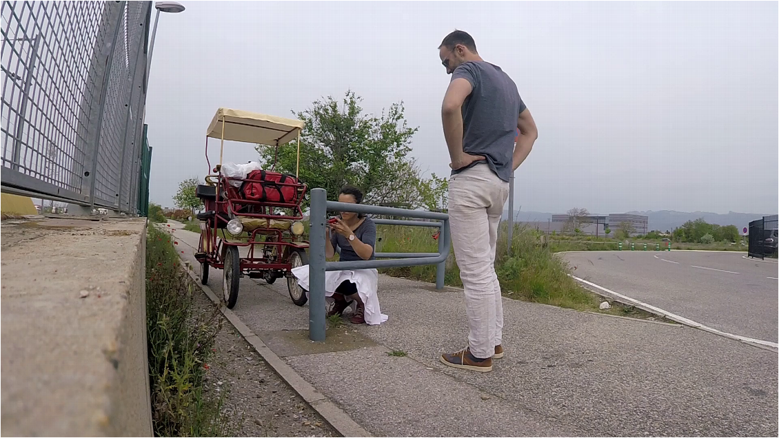 Non loin de Valence, on découvre le fameux "passage de barrières" !