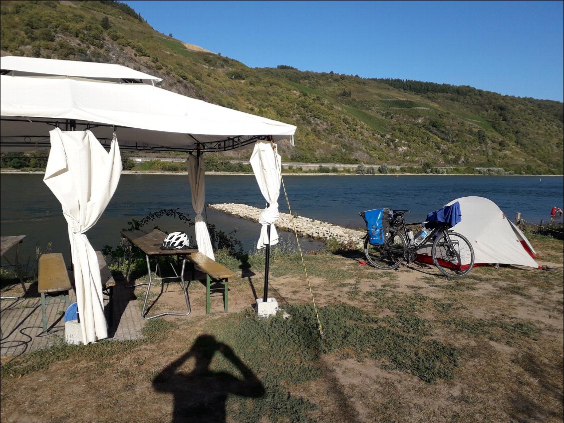 Camping en bord de Rhin à Oberwesel