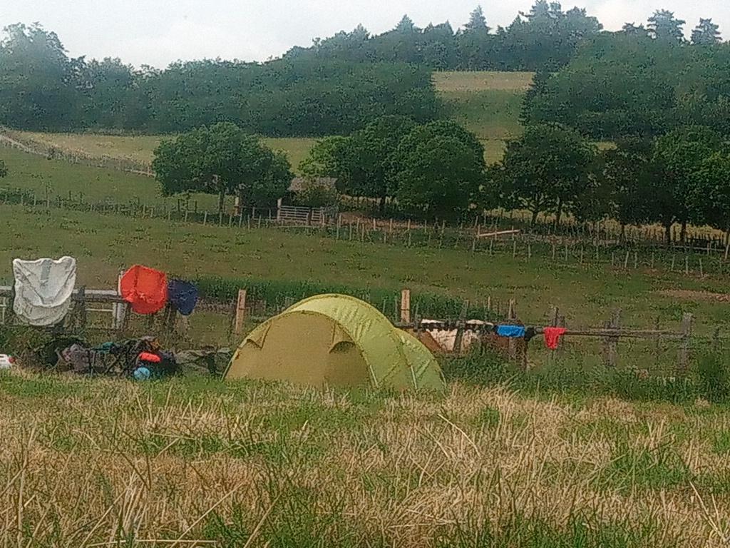 Bivouac prêt pour la nuit