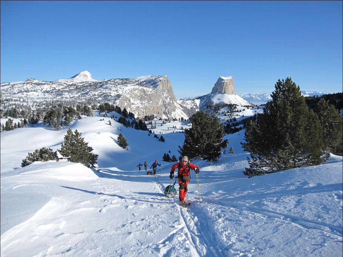 La Grande Traversée du Vercors à ski.
Photo Carnets d'Aventures